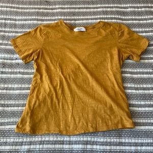 CJLA Cropped Mustard Shirt